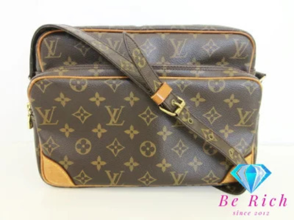 Louis Vuitton Nile Brown Shoulder Bag Monogram LV